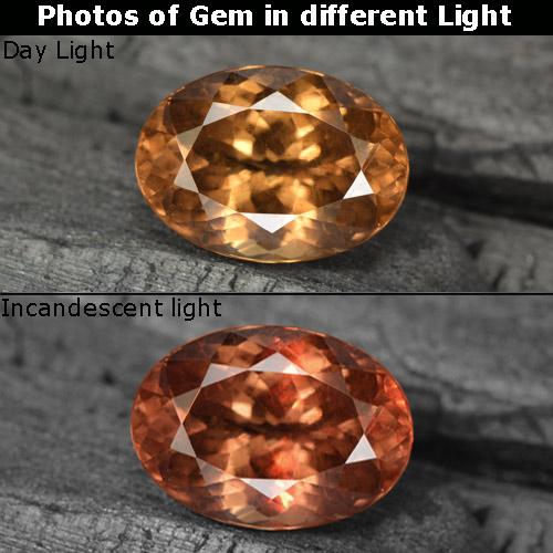 3.77 карата, натуральный Темно-коричневый Меняющий цвет гранат, Огранка Овал, VS-SI