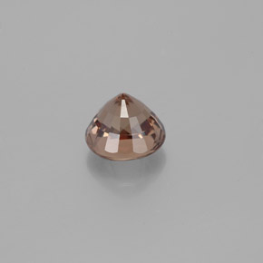 1.30 карата, натуральный Золотисто-коричневый с переходом в оранжевый Меняющий цвет гранат, Огранка Круг, Чистота VVS