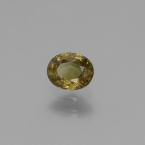 0.55 карата, натуральный Средне-темно-коричневый Меняющий цвет гранат, Огранка Овал, Чистота VS