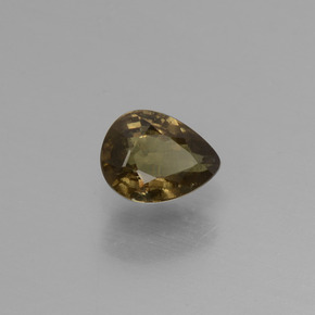 0.50 карата, натуральный Зеленовато-коричневый с переходом в красно-розовый Меняющий цвет гранат, Форма груши, Чистота VS