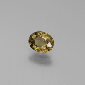 0.68 карата, натуральный Зеленый с переходом в красно-розовый Меняющий цвет гранат, Огранка Овал, Чистота VS