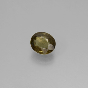 0.49 карата, натуральный Зеленый с переходом в красно-розовый Меняющий цвет гранат, Огранка Овал, Чистота VS