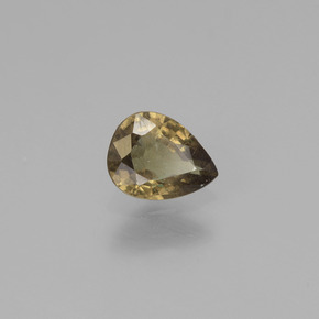 0.73 карата, натуральный Зеленый с переходом в красно-розовый Меняющий цвет гранат, Форма груши, Чистота VS