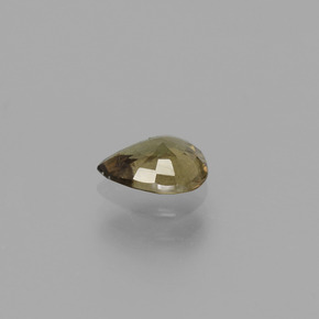 0.73 карата, натуральный Зеленый с переходом в красно-розовый Меняющий цвет гранат, Форма груши, Чистота VS