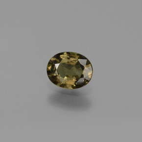 0.70 карата, натуральный Зеленый с переходом в красно-розовый Меняющий цвет гранат, Огранка Овал, Чистота VS