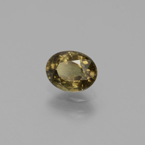 1.04 карата, натуральный Зеленый с переходом в красно-розовый Меняющий цвет гранат, Огранка Овал, Чистота VS