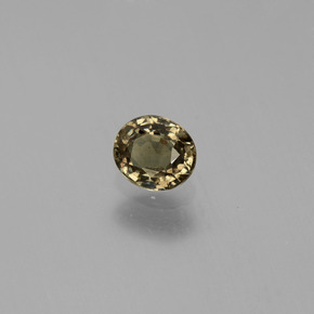 0.53 карата, натуральный Зеленый с переходом в красно-розовый Меняющий цвет гранат, Огранка Овал, Чистота VS