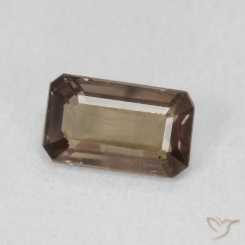 1.02 карата, натуральный Medium Dark-Brown Меняющий цвет гранат, Октагон / Изумрудная Огранка, Чистота VS