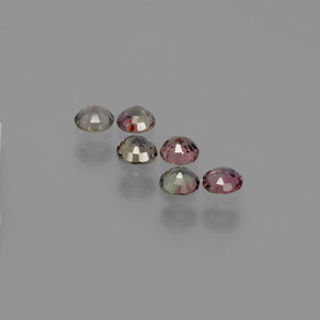 1.67 карата, натуральный Многоцветный Сапфир, меняющий цвет, Огранка Круг, Чистота VS