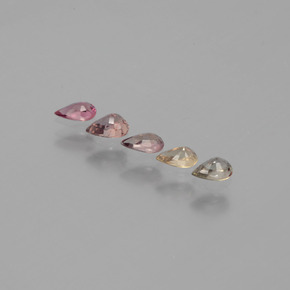  карата, натуральный Многоцветный Сапфир, меняющий цвет, Форма груши, Чистота VS