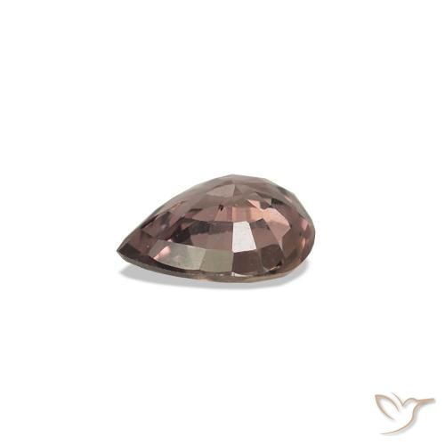 0.31 карата, натуральный Средний светло-коричневый Сапфир, меняющий цвет, Форма груши, Чистота VVS
