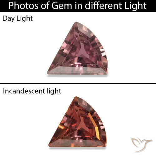 0.17ct Коричневый Сапфир, меняющий цвет, причудливая, Чистота VVS