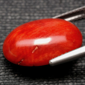 9.84 карата, натуральный Оранжевый Коралловый, Огранка Овал, Непрозрачный