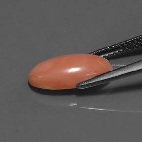 2.52 карата, натуральный Светло-лососевый Коралловый, Огранка Овал, Непрозрачный