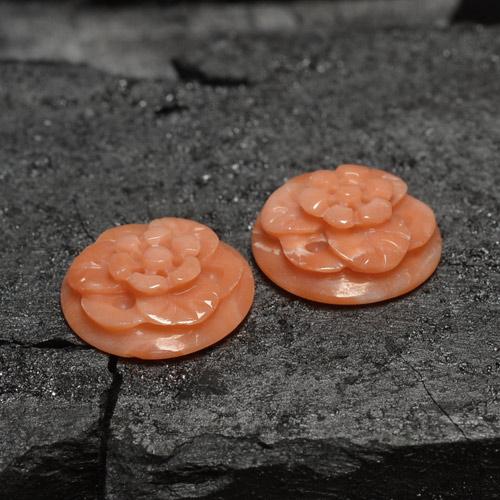 5.71 карата, натуральный Средний розовый Коралловый, Огранка Цветок, Непрозрачный