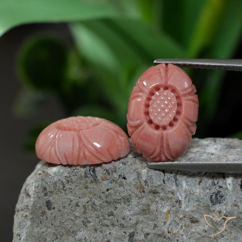 9.38 карата, натуральный Средний розовый Коралловый, Огранка Цветок, Непрозрачный