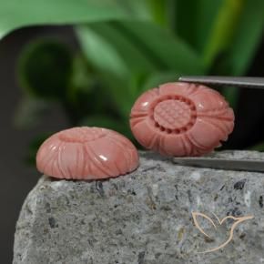 9.38 карата, натуральный Средний розовый Коралловый, Огранка Цветок, Непрозрачный