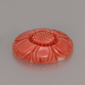 3.58 карата, натуральный Оранжево-Розовый Коралловый, Необычная форма, Непрозрачный