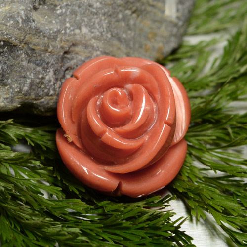 18.58 карата, натуральный Средний розовый Коралловый, Необычная форма, Непрозрачный