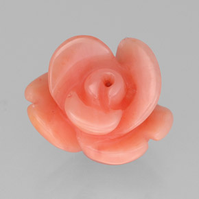 Натуральный розовый коралл 2,94 карата необычная форма, непрозрачный