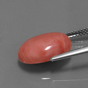 4.53 карата, натуральный Оранжево-Розовый Коралловый, Огранка Овал, Непрозрачный