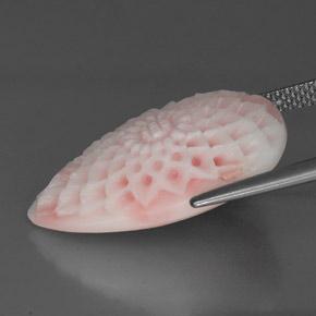 13.69 карата, натуральный Розовый Коралловый, Необычная форма, Непрозрачный