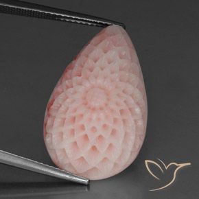 21.55ct Натуральный Светло-розовый коралловый, причудливая, Непрозрачный