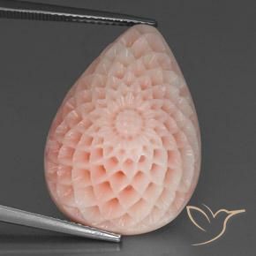 28.43 карата, натуральный Румяно-розовый Коралловый, Необычная форма, Непрозрачный