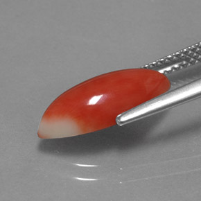 2.34 карата, натуральный Светло-лососевый Коралловый, Маркиза, Непрозрачный