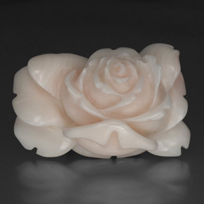 40.97 карата, натуральный Лососево-белый Коралловый, Необычная форма, Непрозрачный