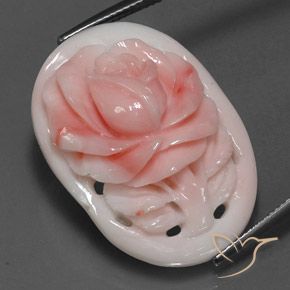 28.86ct Натуральный Оранжево-розовый коралловый, причудливая, Непрозрачный