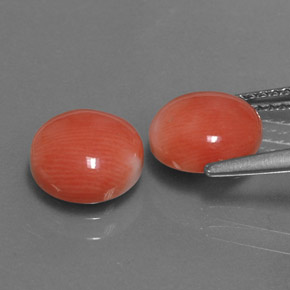  карата, натуральный Светло-лососевый Коралловый, Огранка Круг, Непрозрачный