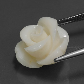 8.97 карата, натуральный Белый Коралловый, Необычная форма, Непрозрачный