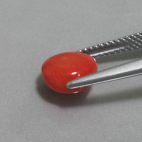 2.41 карата, натуральный Оранжево-Розовый Коралловый, Необычная форма, Непрозрачный