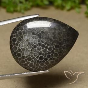 21.35 карата, натуральный Многоцветный Коралловый, Форма груши, Непрозрачный