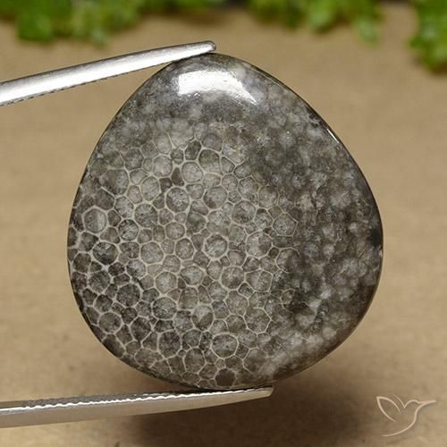 27.41ct Натуральный Многоцветный коралловый, Форма груши, Непрозрачный