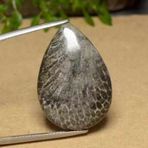 20.56 карата, натуральный Многоцветный Коралловый, Форма груши, Непрозрачный