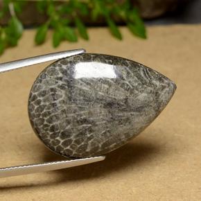 20.56 карата, натуральный Многоцветный Коралловый, Форма груши, Непрозрачный