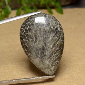 20.56 карата, натуральный Многоцветный Коралловый, Форма груши, Непрозрачный