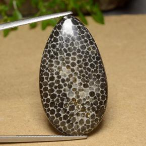 26.37 карата, натуральный Многоцветный Коралловый, Форма груши, Непрозрачный