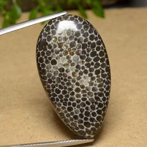 26.37 карата, натуральный Многоцветный Коралловый, Форма груши, Непрозрачный