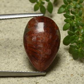 7.90 карата, натуральный Многоцветный Коралловый, Форма груши, Непрозрачный