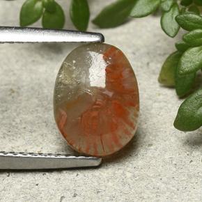1.88 карата, натуральный Многоцветный Коралловый, Огранка Овал, Полупрозрачный