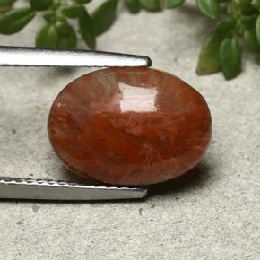 4.35 карата, натуральный Многоцветный Коралловый, Огранка Овал, Полупрозрачный