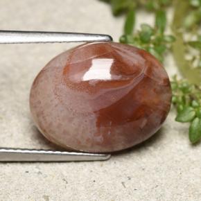 6.86 карата, натуральный Многоцветный Коралловый, Огранка Овал, Полупрозрачный