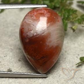 7.34 карата, натуральный Многоцветный Коралловый, Форма груши, Непрозрачный