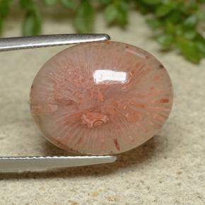 10.65 карата, натуральный Многоцветный Коралловый, Огранка Овал, Полупрозрачный