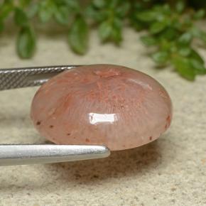 10.65 карата, натуральный Многоцветный Коралловый, Огранка Овал, Полупрозрачный