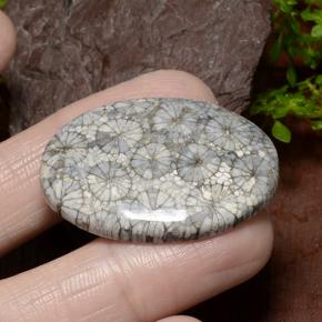 34.23 карата, натуральный Многоцветный Коралловый, Огранка Овал, Непрозрачный