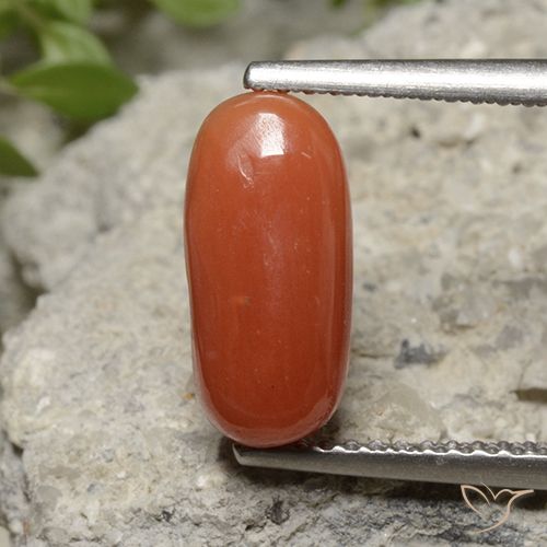 2.26ct Натуральный Огонь Оранжевый коралловый, Овал, Непрозрачный